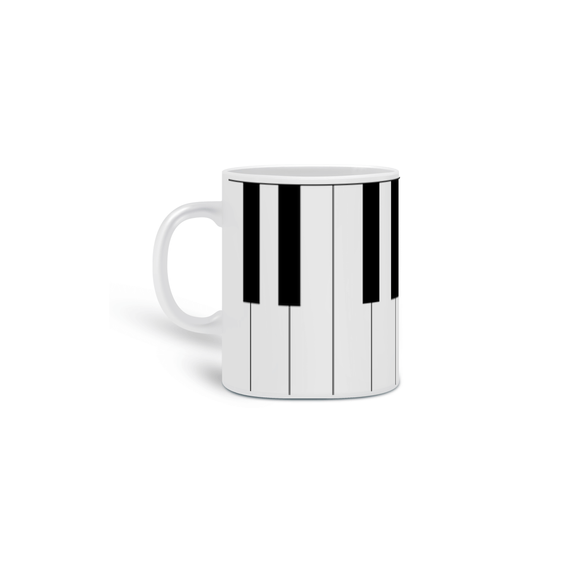 Caneca Original Nih's - Teclas de Piano