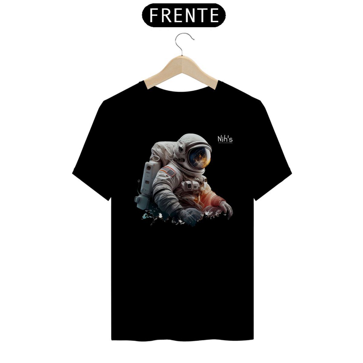 Nome do produto: Camisa Original Nih\'s - Astronauta 2 (Logo Branca)