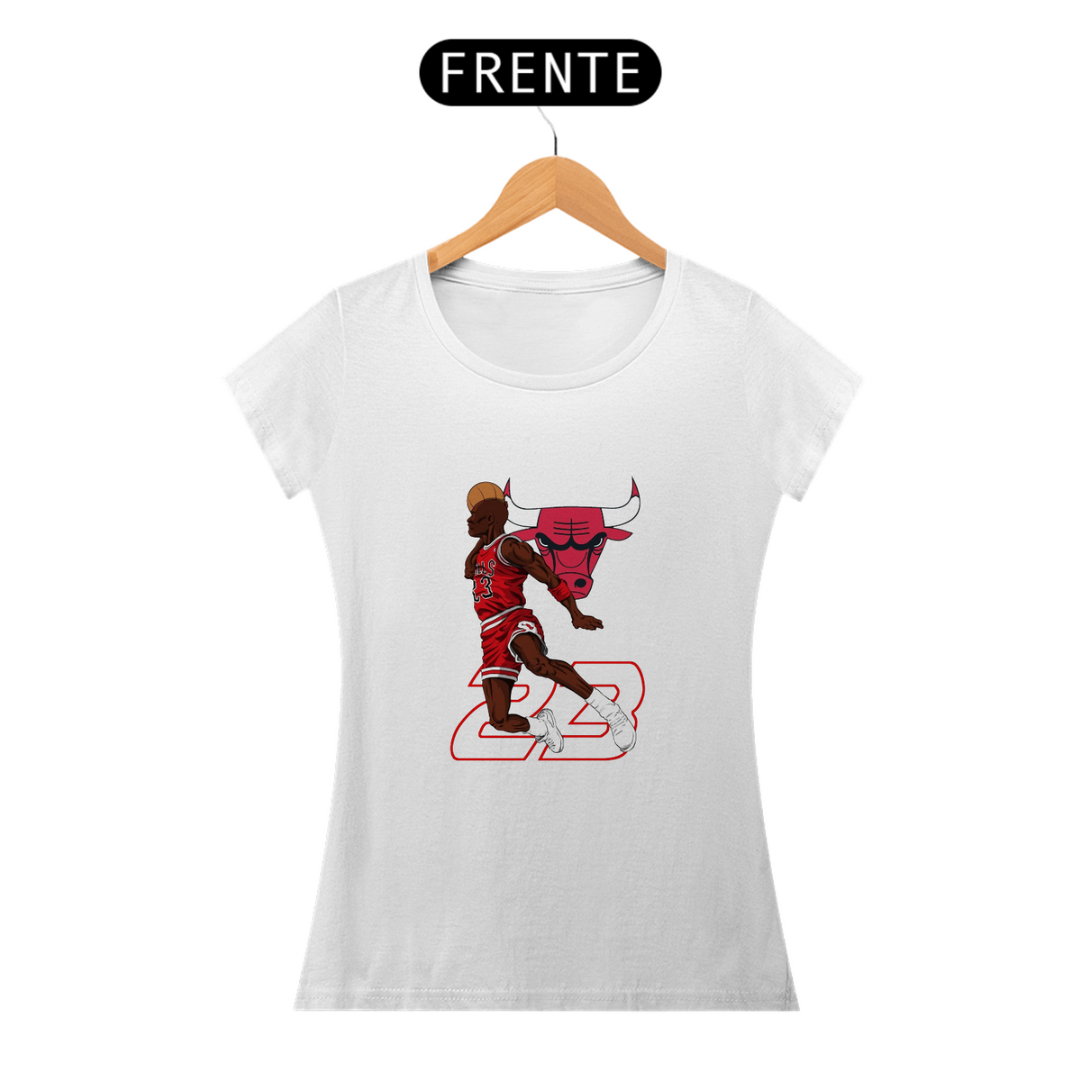 Nome do produto: Camiseta Feminina Michael Jordan