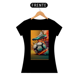 Camiseta Feminina Chuteira de Futebol