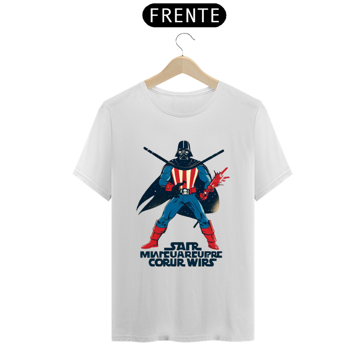 Nome do produto: Camiseta T-shirt Star Wars/Capitão América