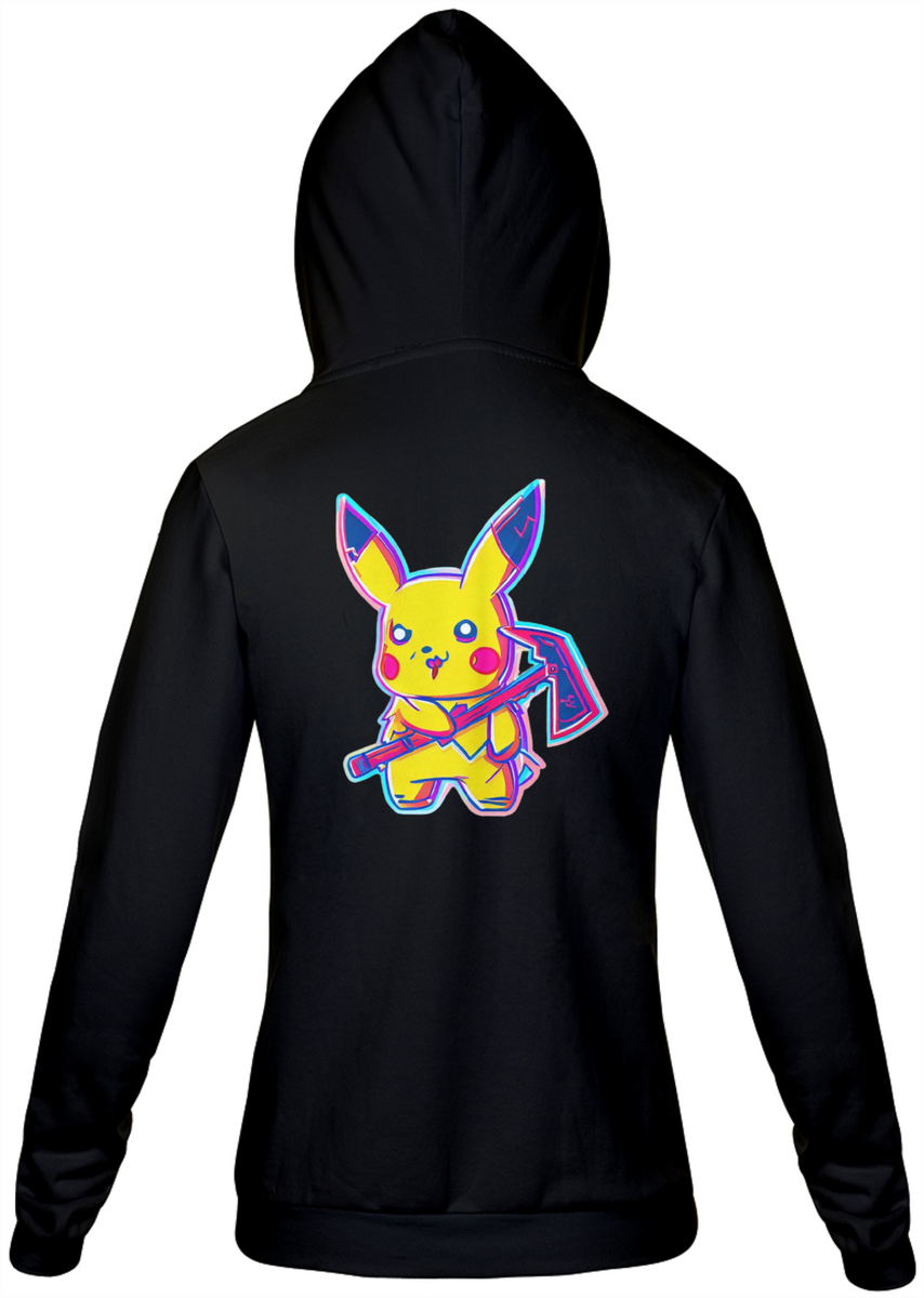 Nome do produto: Moletom Zíper Pikachu Assassino