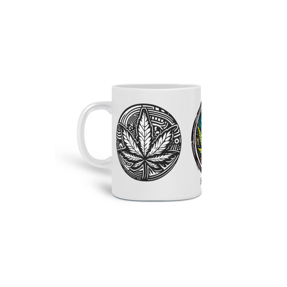 Caneca temática Cannabis