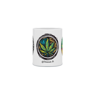 Nome do produtoCaneca temática Cannabis
