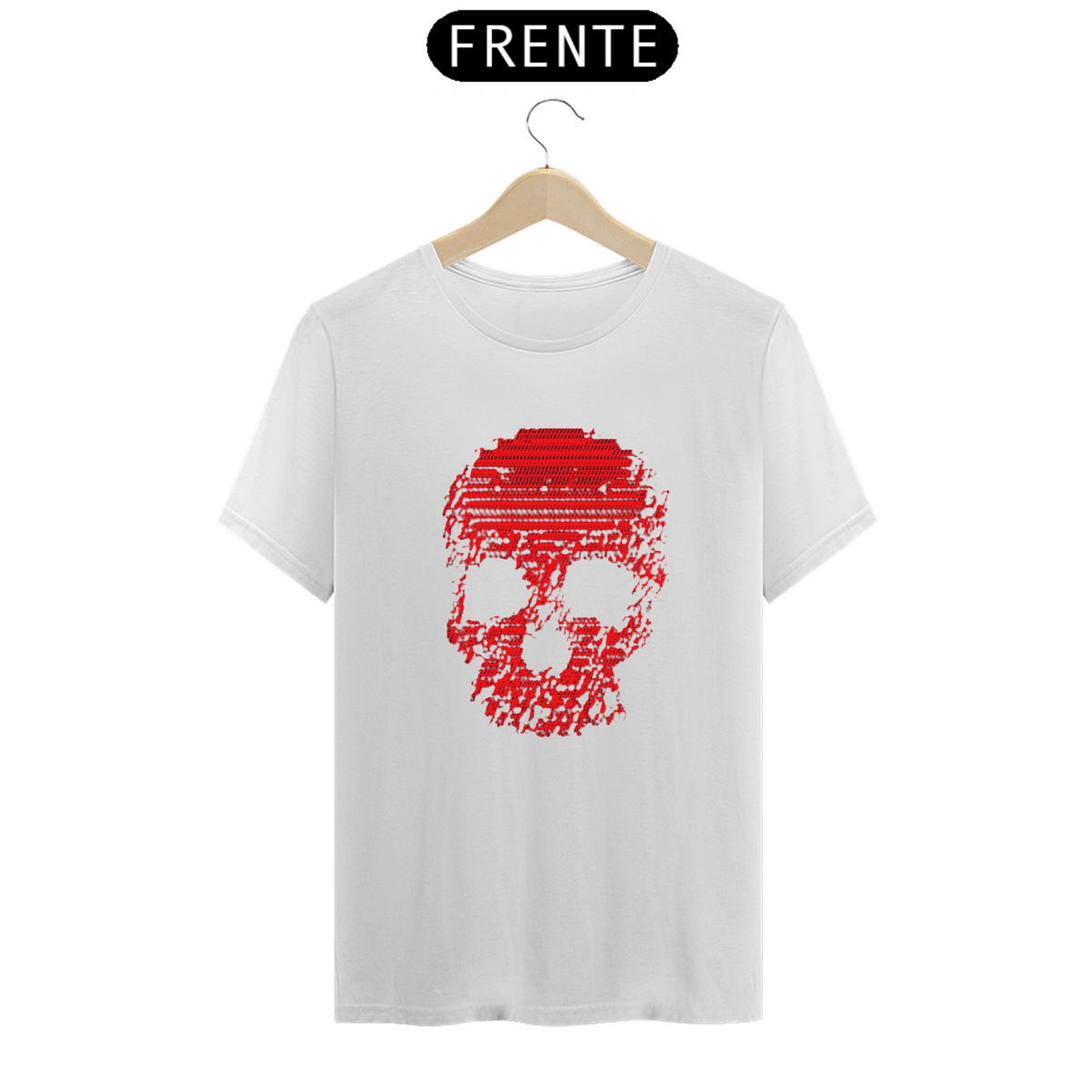 Nome do produto: T-SHIRT DARK RED SKULL