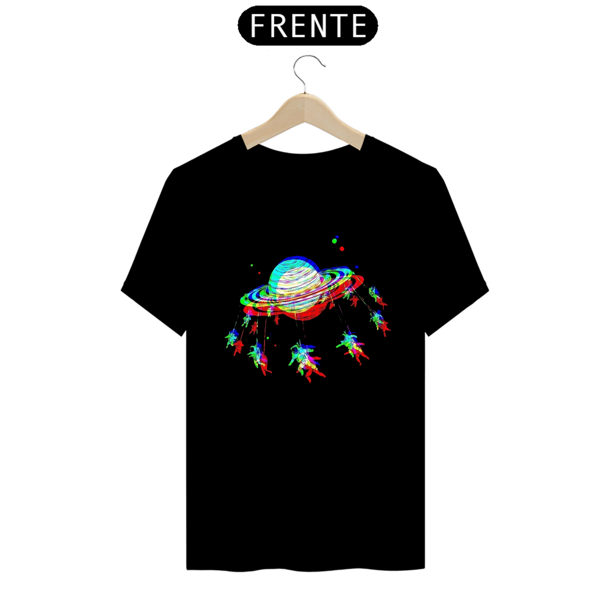 Nome do produto: T-SHIRT PREMIUM ASTRONAUT SATURN