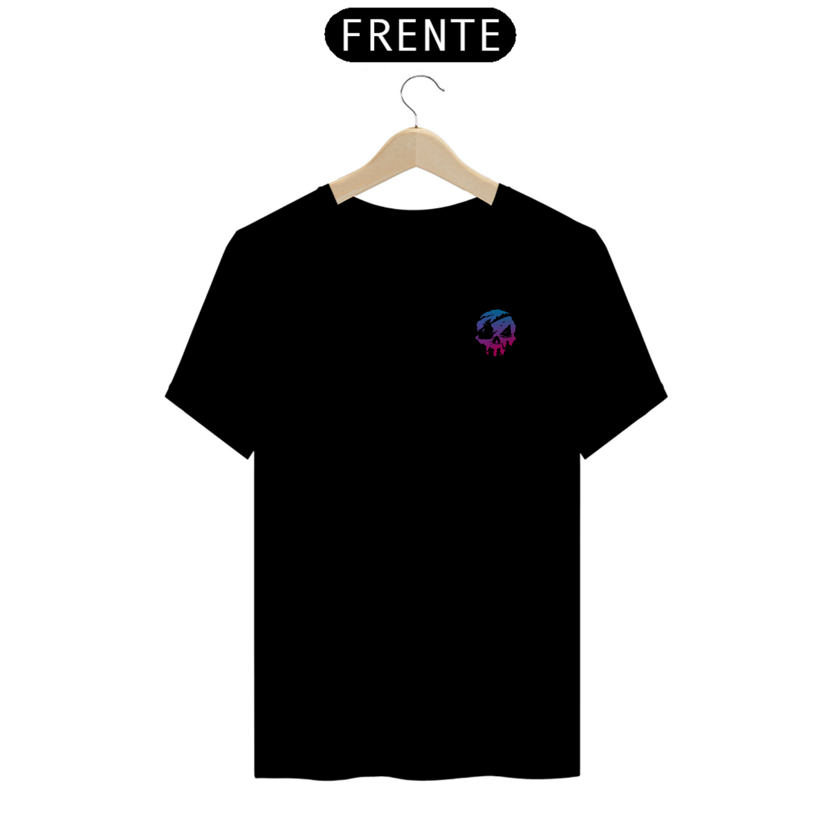 Nome do produto: T-SHIRT PREMIUM MINIMAL SKULL