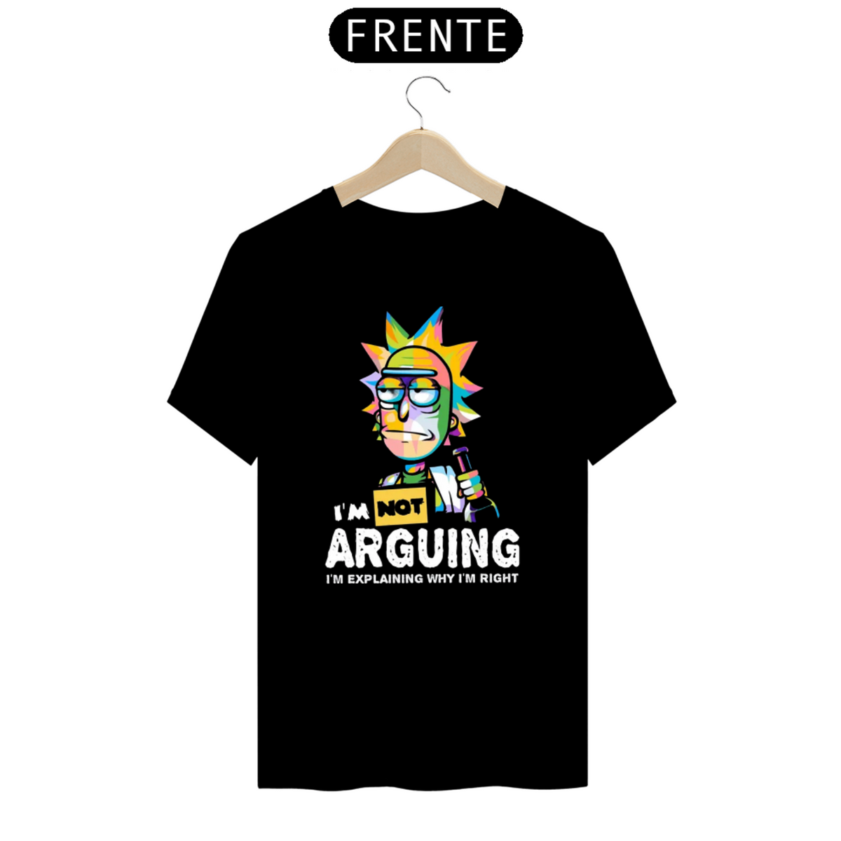 Nome do produto: T-SHIRT PREMIUM MORTY IM NOT ARGUING