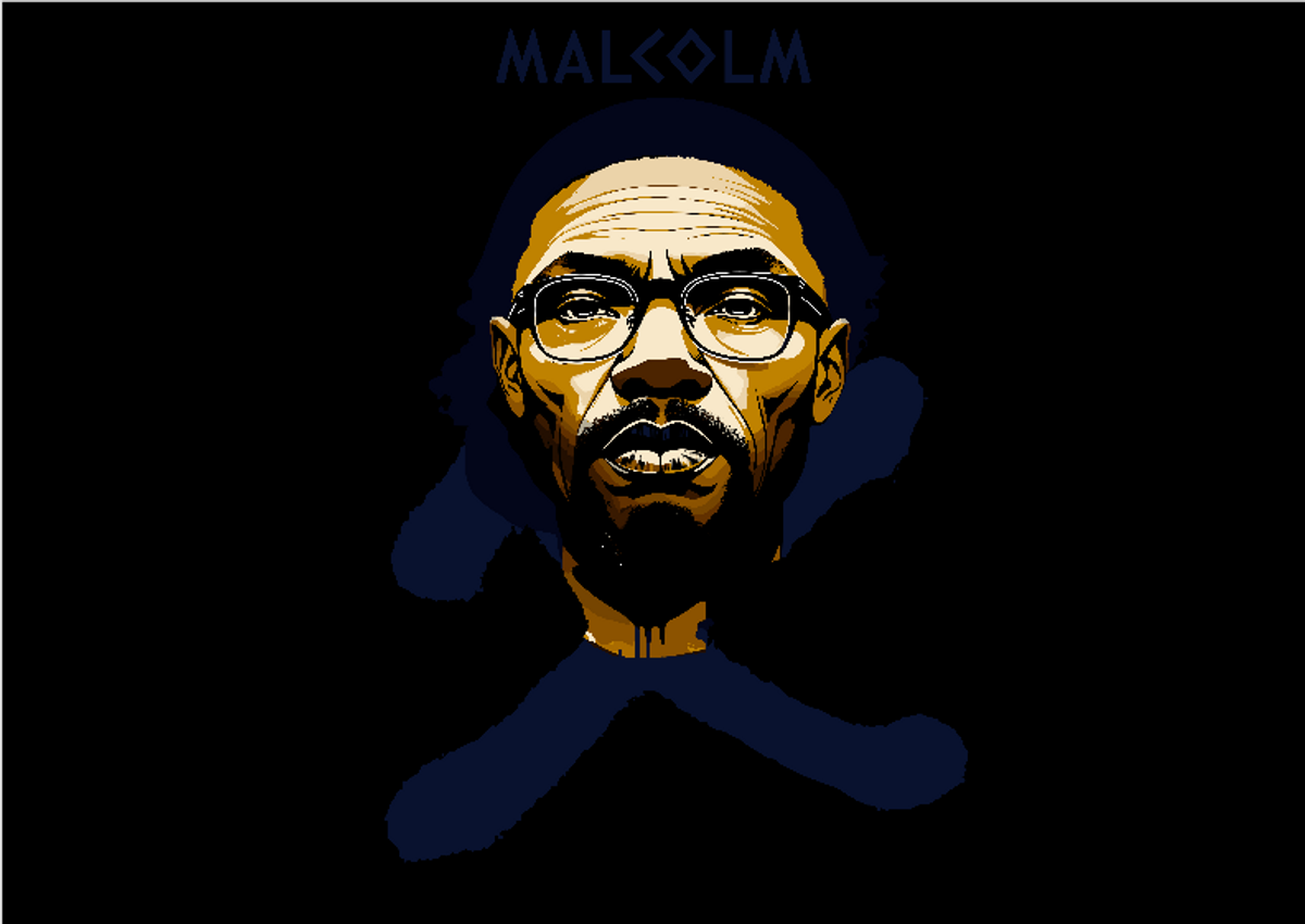Nome do produto: Poster Paisagem (Horizontal) - Malcolm X: Vanguardist X The Legacy of Malcolm
