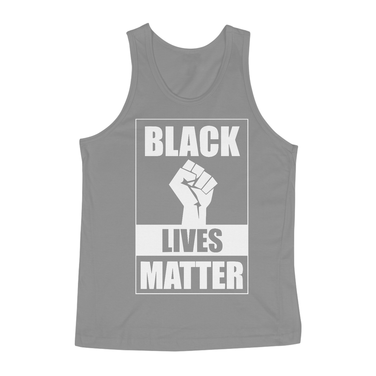 Nome do produto: Regata Black Lives Matter (Cinza/Preto)