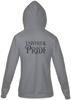 Moletom Ziper Universal Pride (Branco/Cinza)