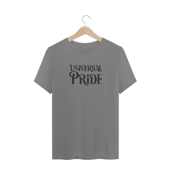 Camiseta Plus Universal Pride (Branco/Cinza)