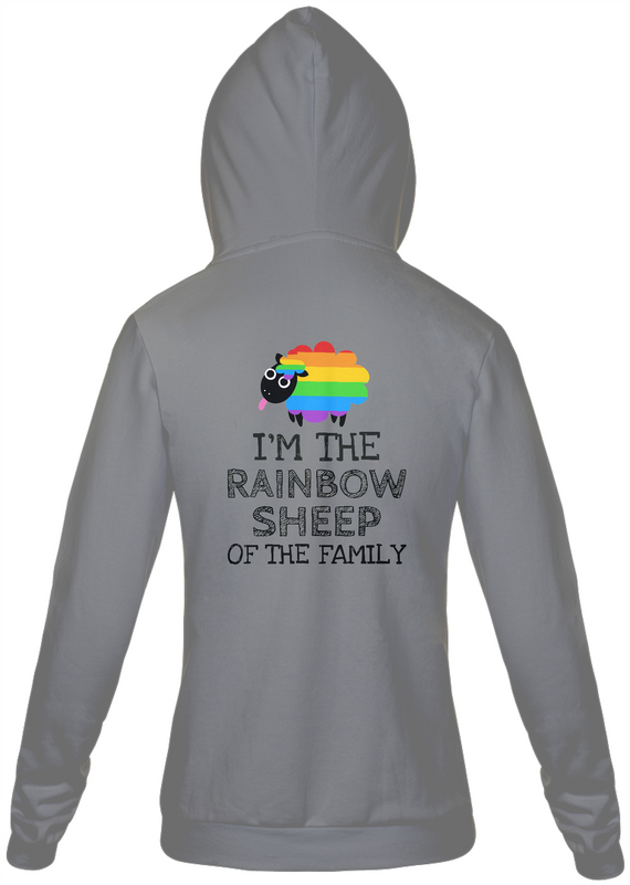 Moletom Ziper Rainbow Sheep