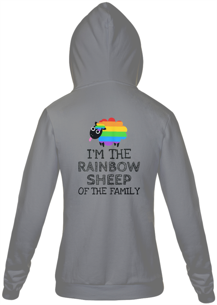 Nome do produto: Moletom Ziper Rainbow Sheep