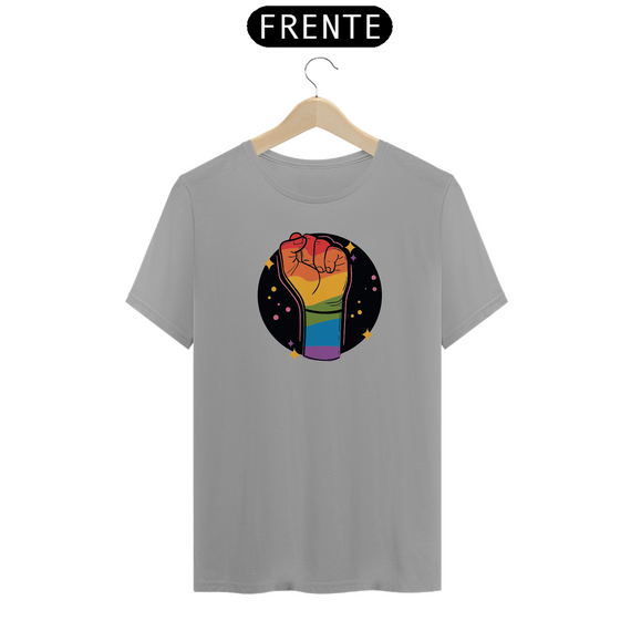 Camiseta Punho Pride (várias cores)