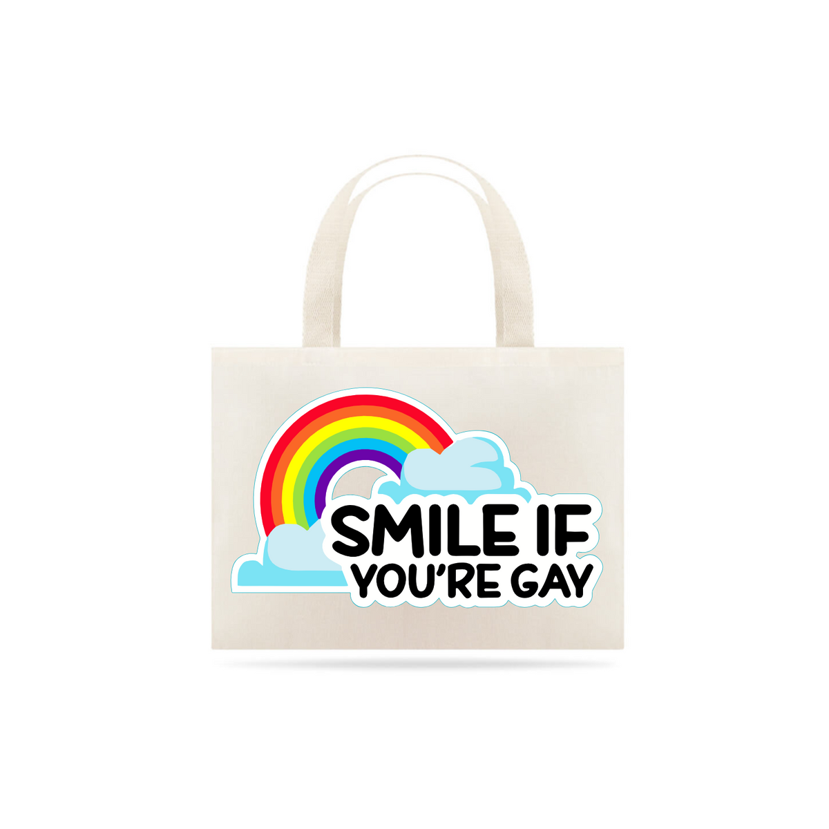 Nome do produto: EcoBag Smile if you\'re Gay