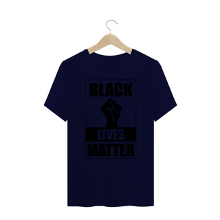 Nome do produtoCamiseta Plus Black Lives Matter (Cinza/Branco/Azul)