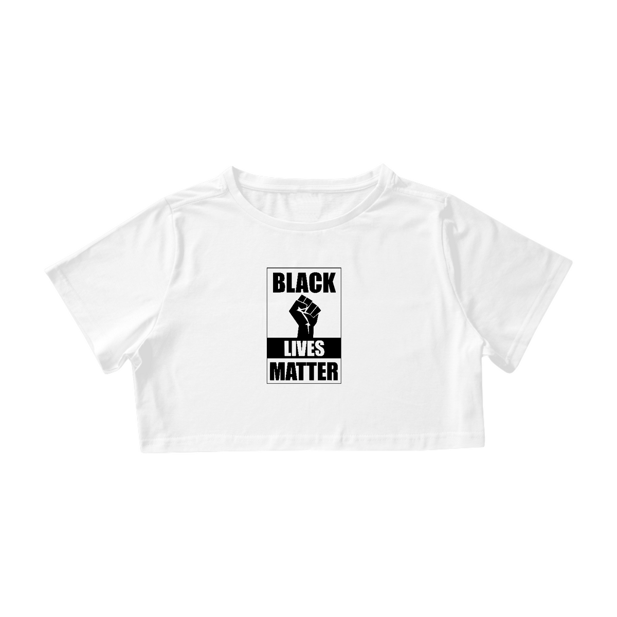 Nome do produto: Cropped Black Lives Matter (Branco)