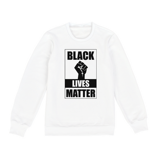 Nome do produtoMoletom Classic Black Lives Matter (Cinza/Branco) 