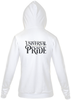 Nome do produtoMoletom Ziper Universal Pride (Branco/Cinza)