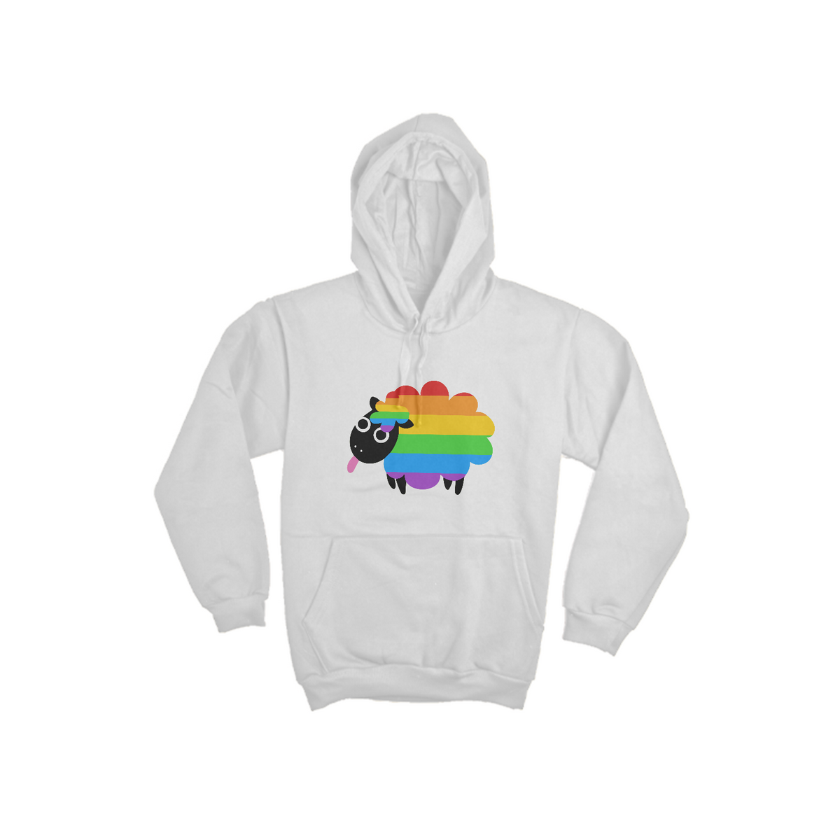 Nome do produto: Moletom Canguru Rainbow Sheep