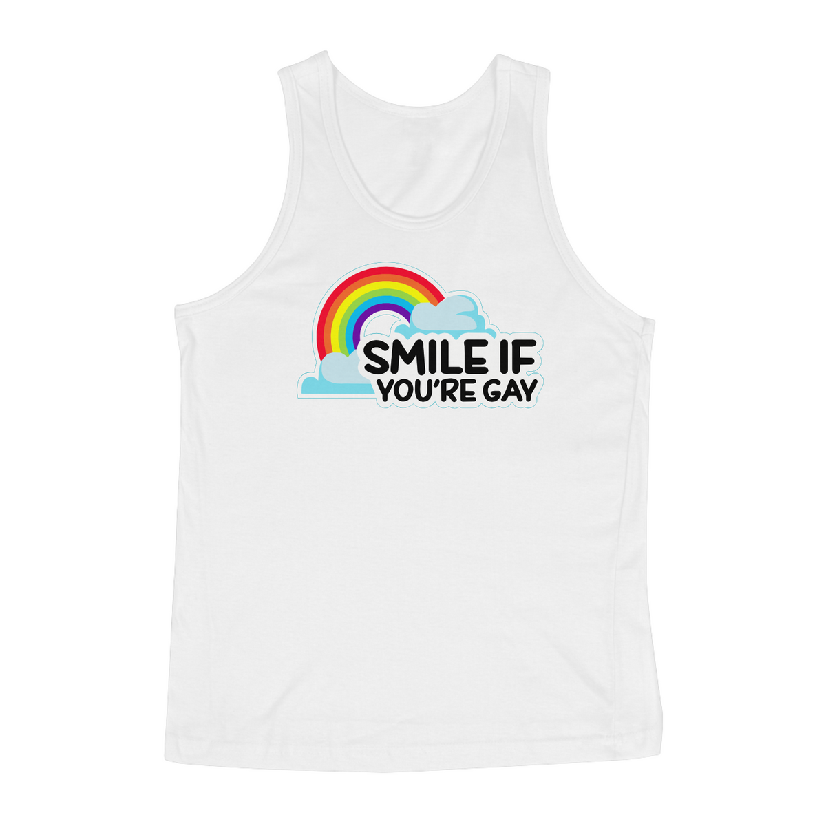 Nome do produto: Regata Smile if you\'re Gay