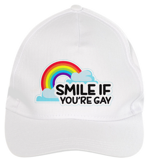 Nome do produtoBoné de Brim Smile if you're Gay