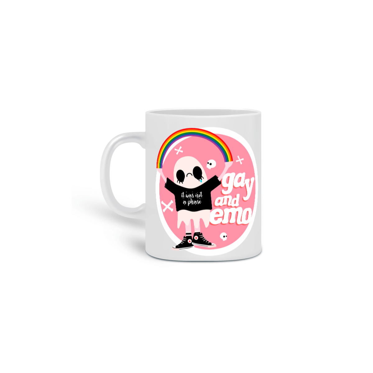 Nome do produto: Caneca Gay e Emo