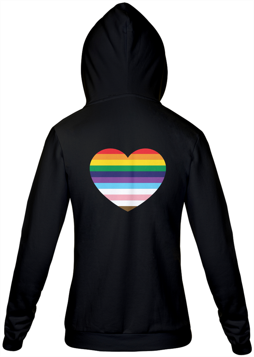 Nome do produto: Moletom Ziper Pride Heart 