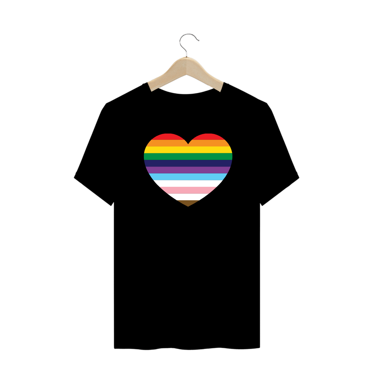 Nome do produto: Camiseta Plus Pride Heart 