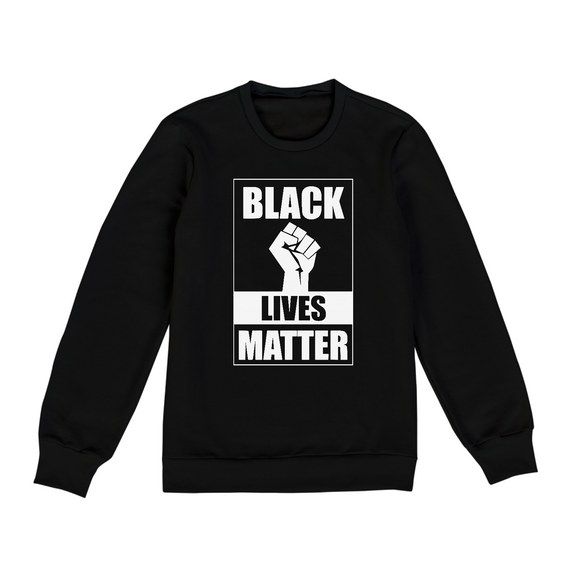 Moletom Classic Black Lives Matter (Cinza/Preto)