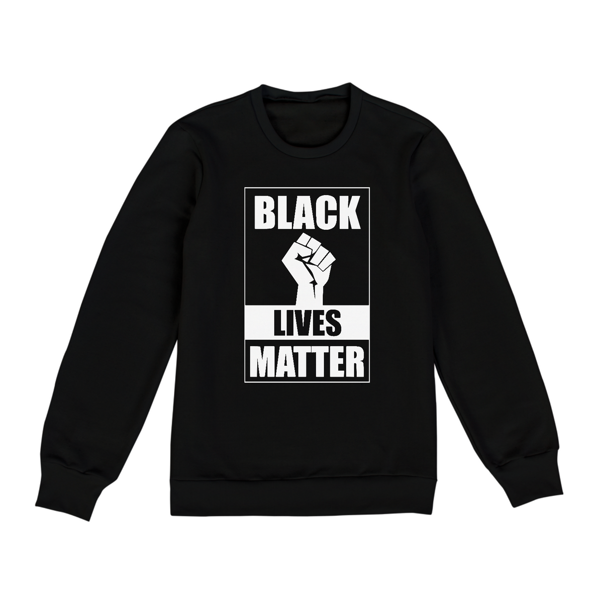 Nome do produto: Moletom Classic Black Lives Matter (Cinza/Preto)