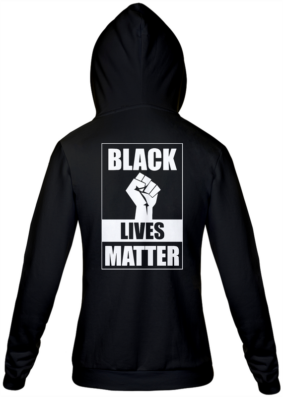 Moletom Ziper Black Lives Matter (Cinza/Preto)