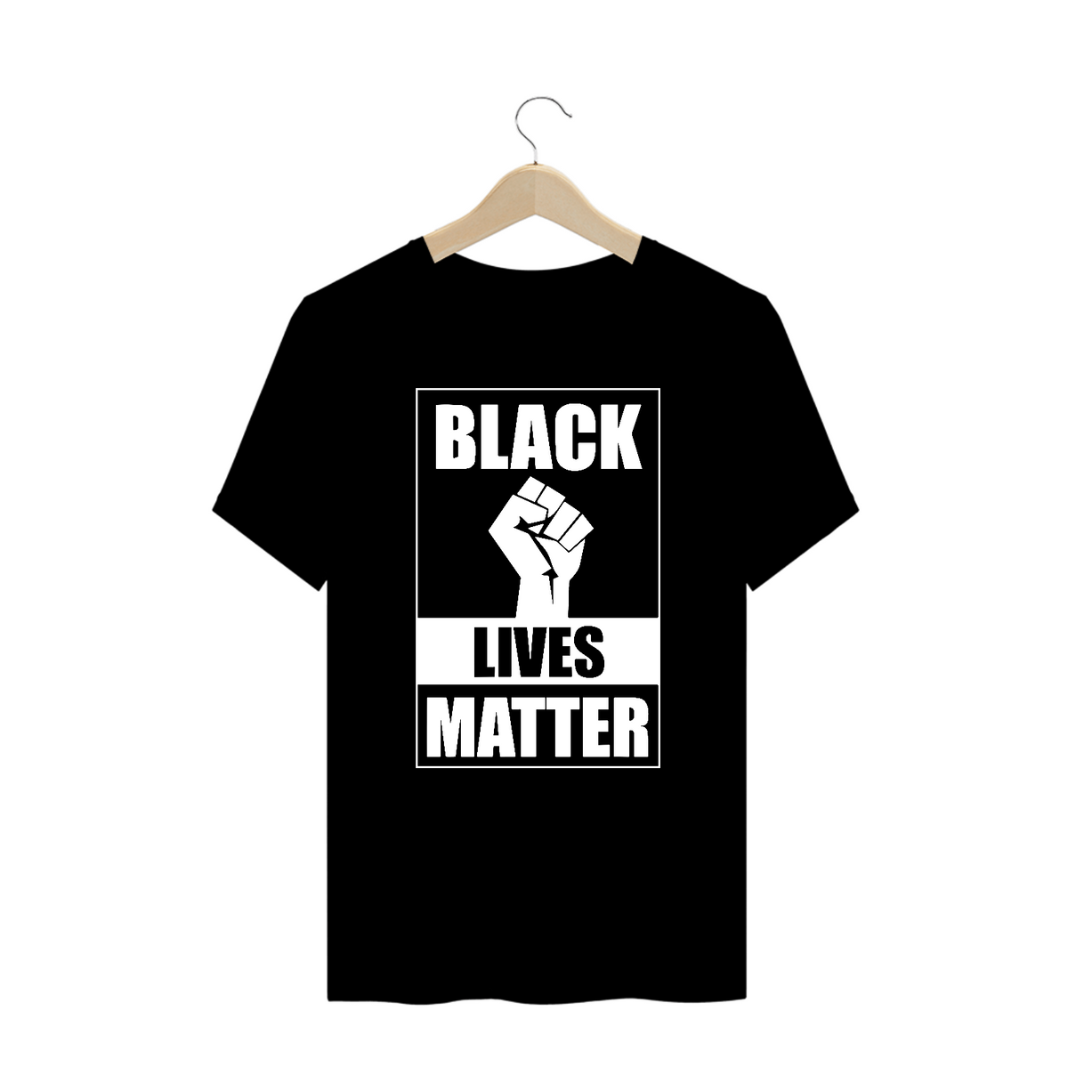 Nome do produto: Camiseta Plus Black Lives Matter (Cinza/Preto)