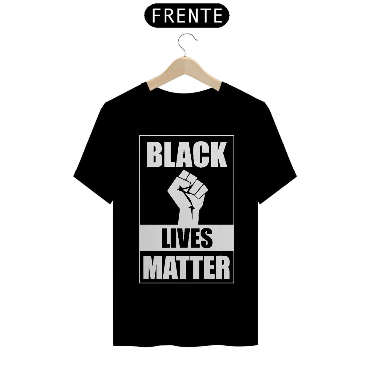 Nome do produto: Camiseta Black Lives Matter (Cinza/Preto)