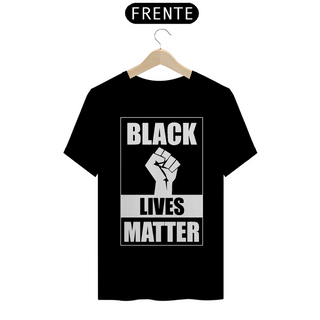 Camiseta Black Lives Matter (Cinza/Preto)