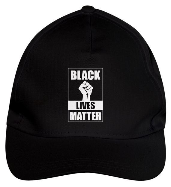 Boné de Brim Black Lives Matter (Tecido Preto)