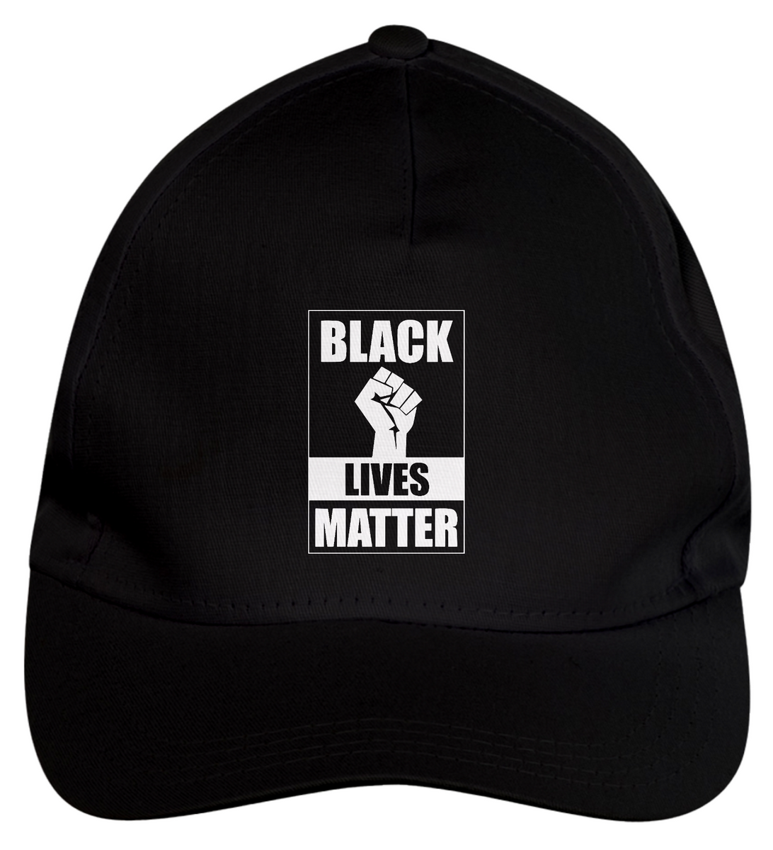 Nome do produto: Boné de Brim Black Lives Matter (Tecido Preto)