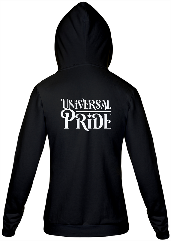 Moletom Ziper Universal Pride (Preto)