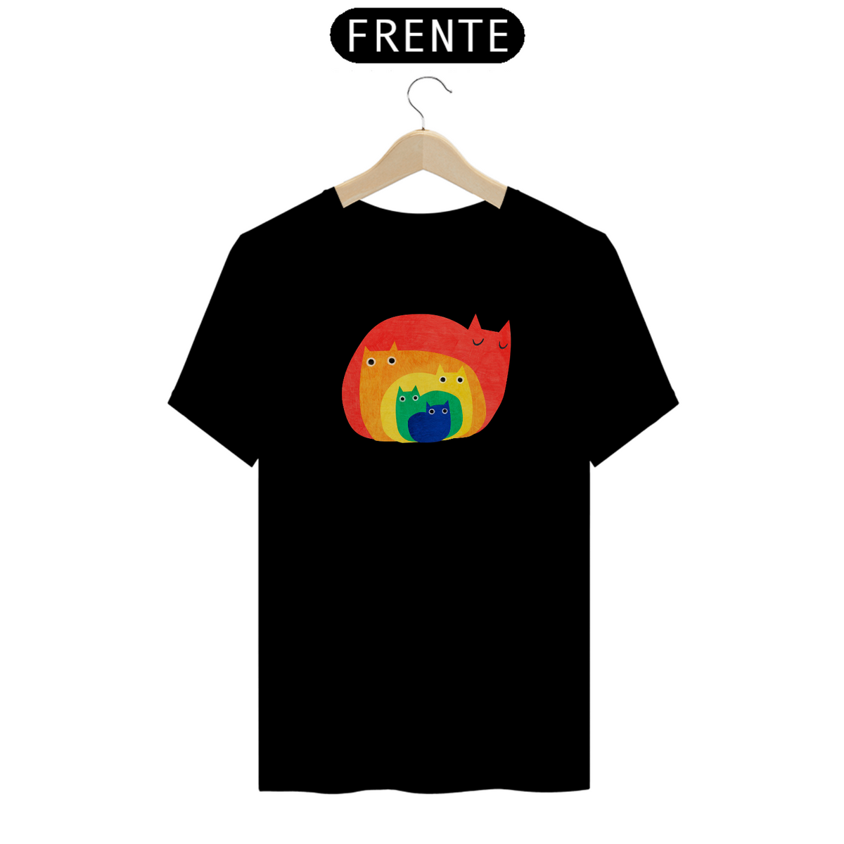 Nome do produto: Camiseta Cat Family