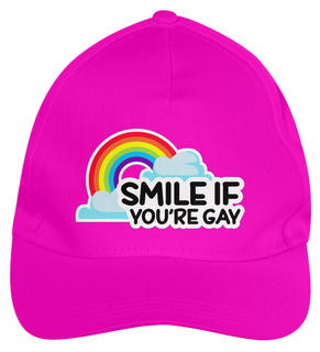 Nome do produtoBoné de Brim Smile if you're Gay