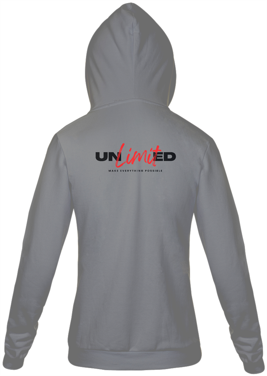 Nome do produto: Moleton Unissex com Ziper Unlimited