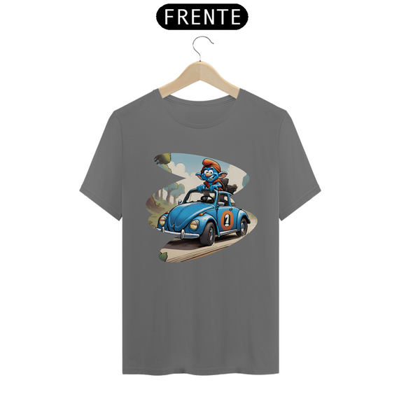 T-Shirt Estonada Fusca Smurf