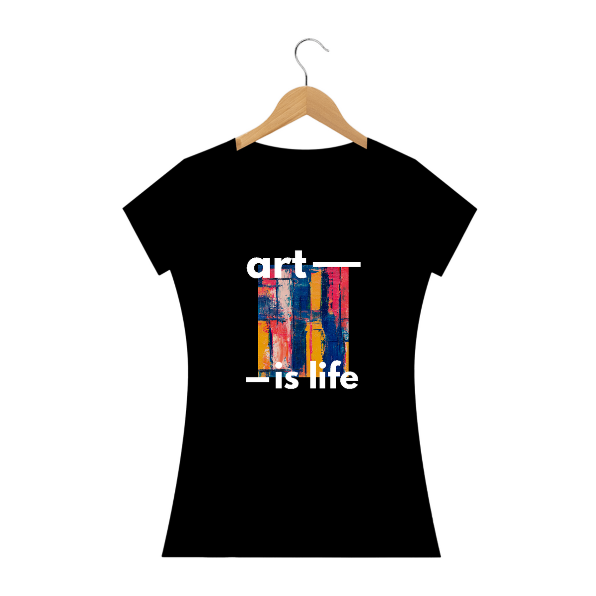 Nome do produto: T-Shirt PRIME LONG Arte é vida - Feminina