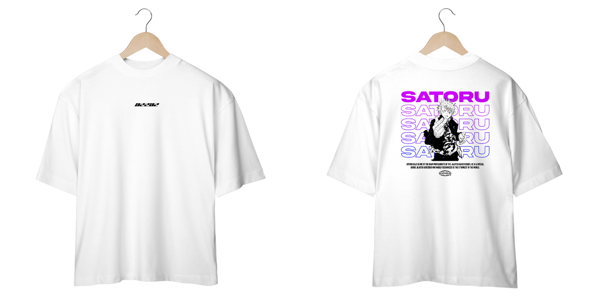 Nome do produto: Camiseta Oversized | Satoru Gojo - \'\' O MAIS FORTE\'\'