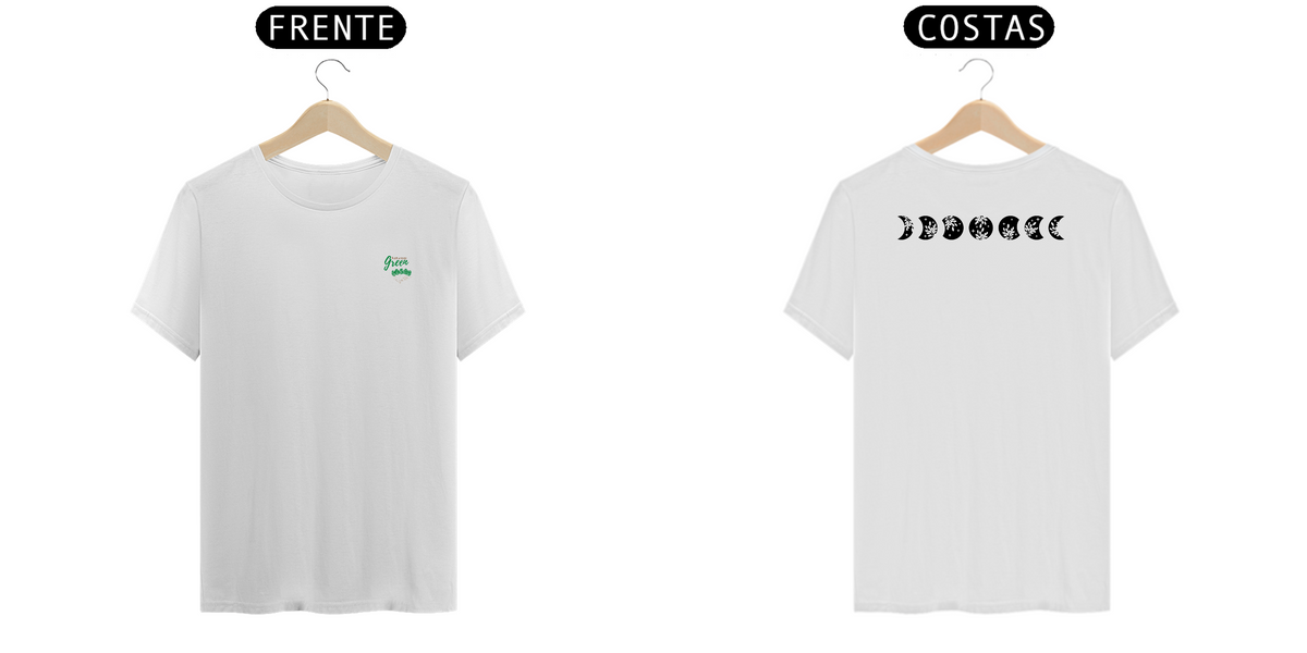 Nome do produto: T-shirt Fases da Lua Natureza Green