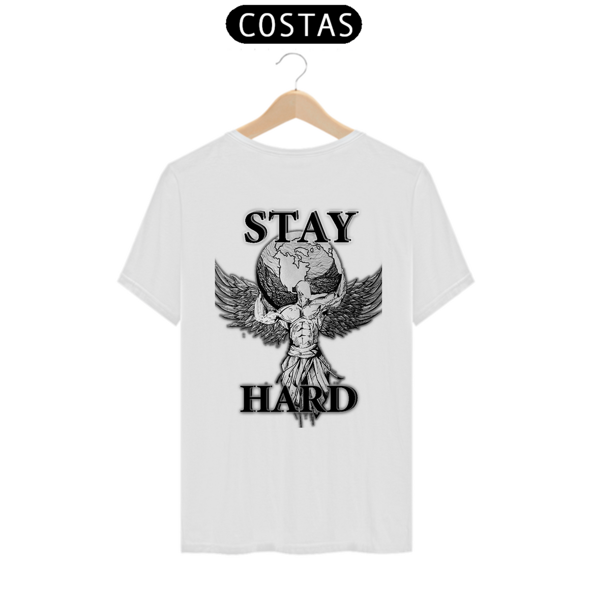 Nome do produto: Stay hard - estampa nas costas