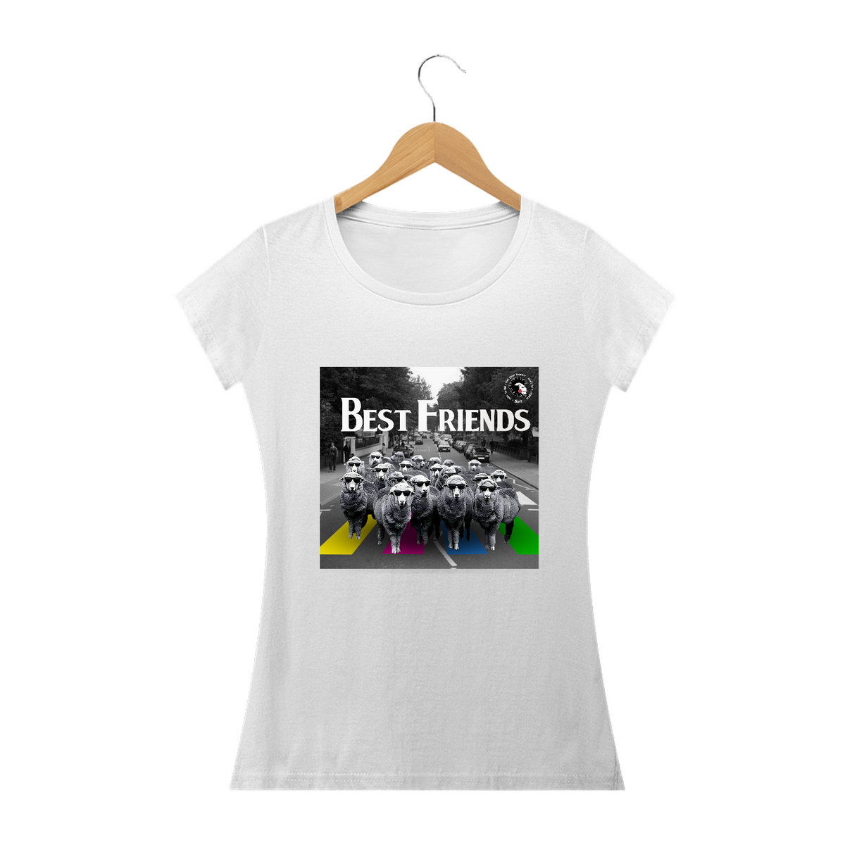Nome do produto: T-SHIRT FEMININA BEST FRIENDS