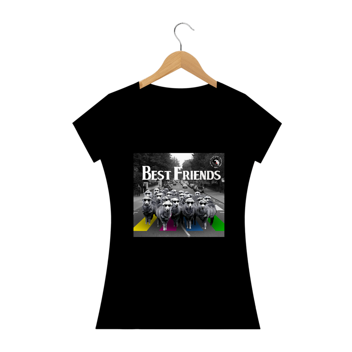 Nome do produto: T-SHIRT FEMININA BEST FRIENDS