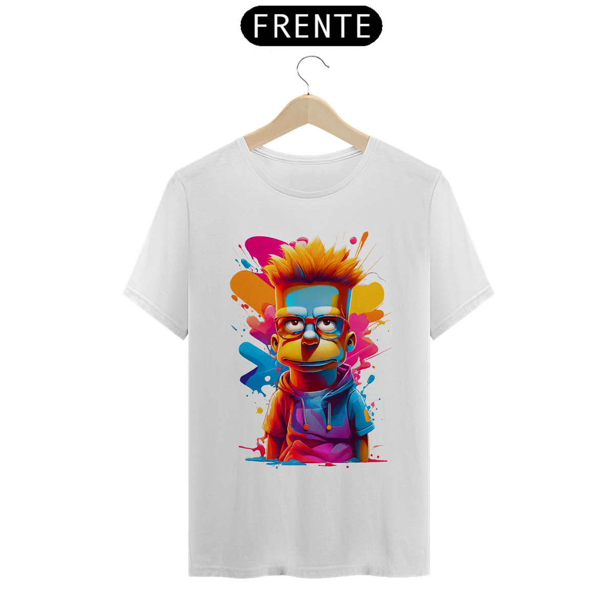 Nome do produto: Camiseta Bart Simpson Color